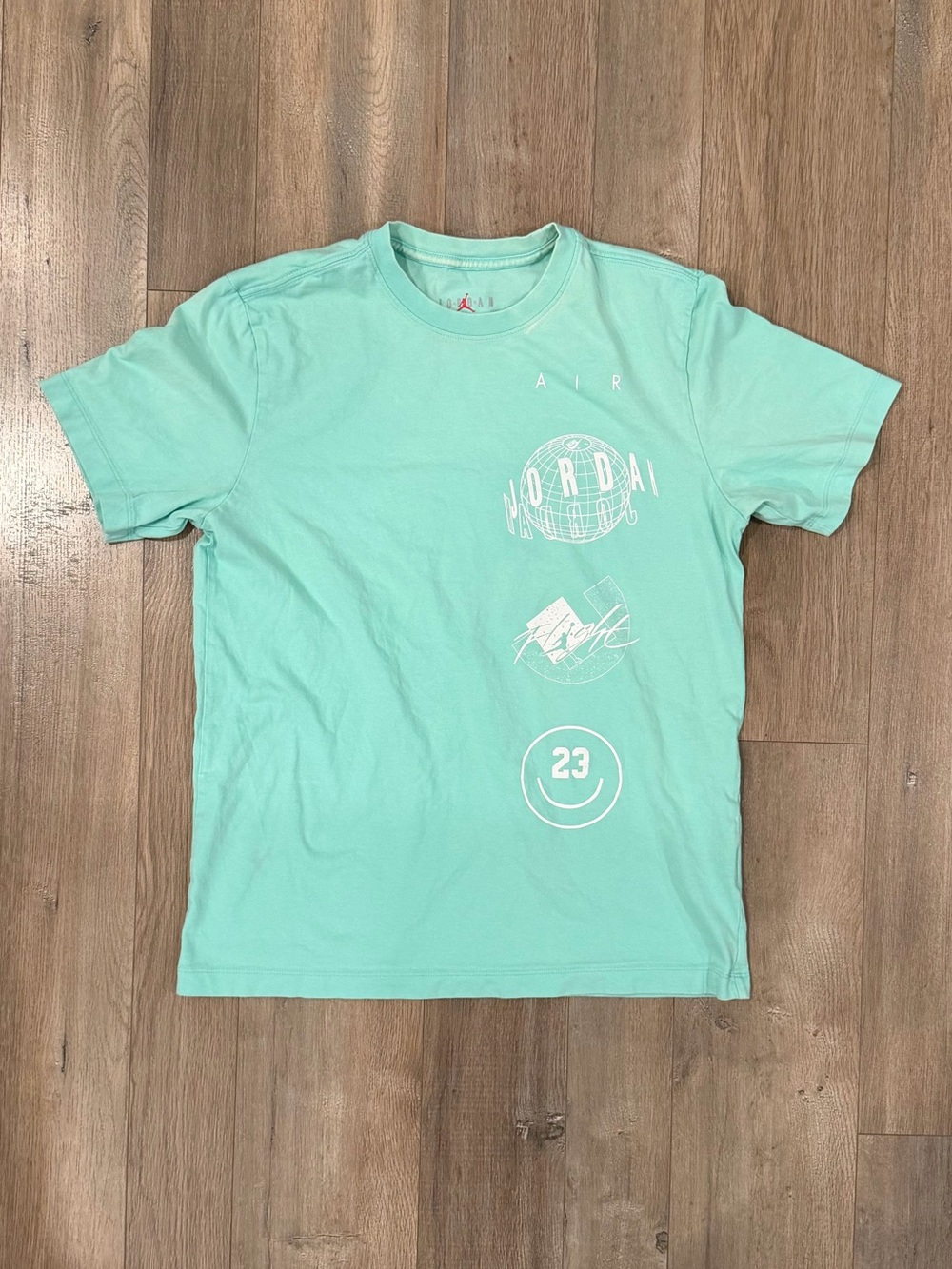 Jordan Mint Green Graphic Crewneck Tee